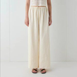 BNWT VRG GRL Linen Raya Pants - Cream